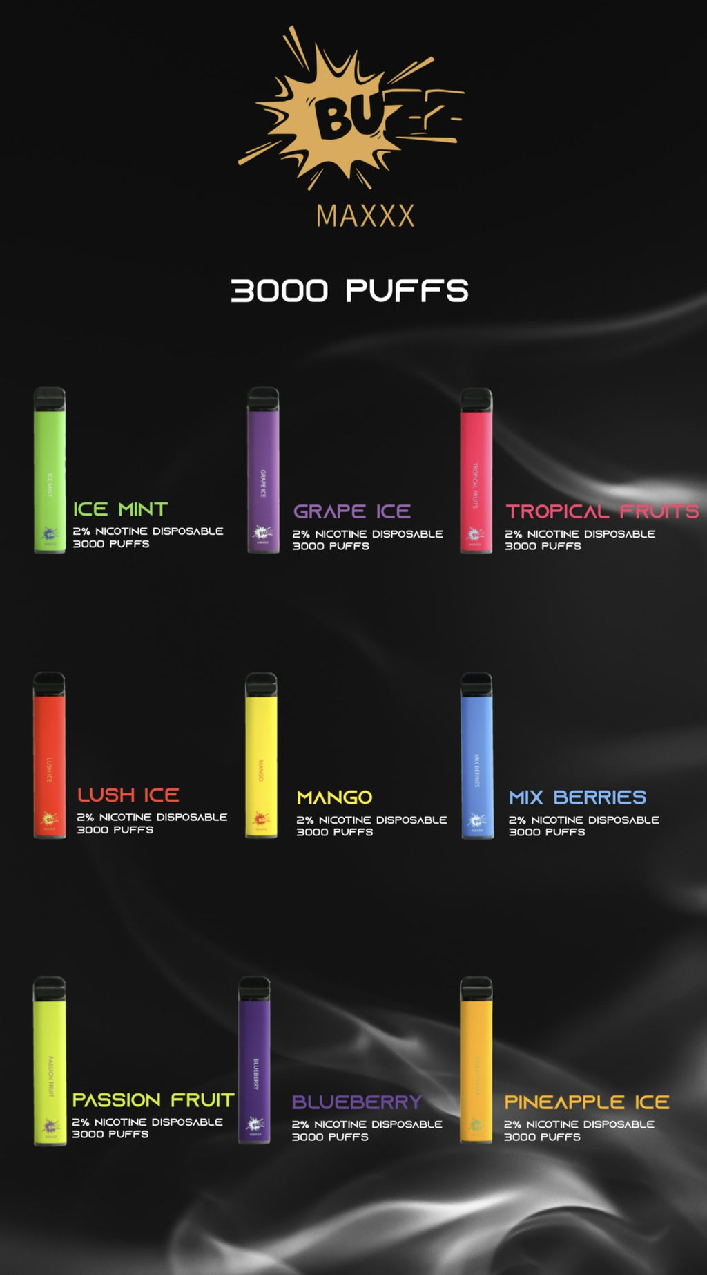 Puffnextt™ I Vapers Desechables 3000 Jales