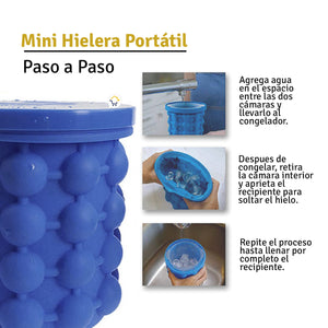 Mini Hielera Nevera Portable™ I Hielera de Silicona Compacta para Bebidas