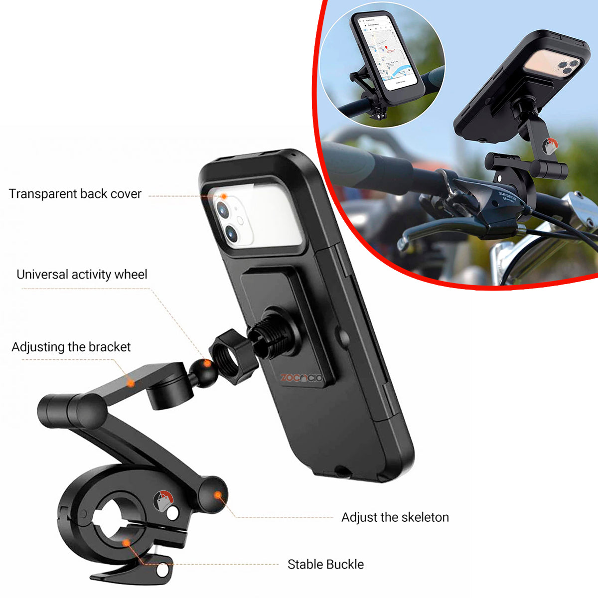 MotoMount™ I Soporte De Celular Impermeable Para Moto