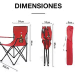 CampEase™ I Silla Plegable de Camping con Portavasos