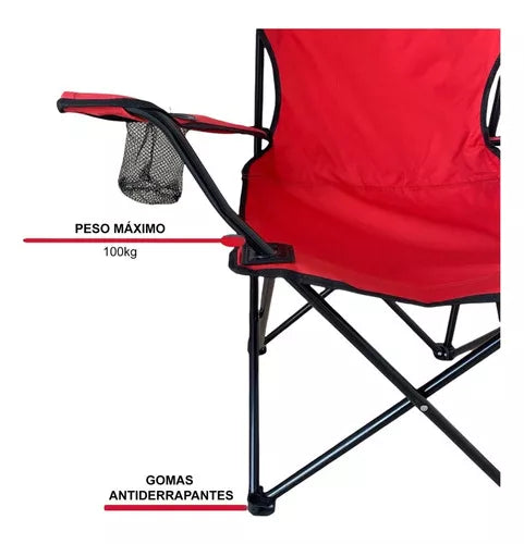 CampEase™ I Silla Plegable de Camping con Portavasos