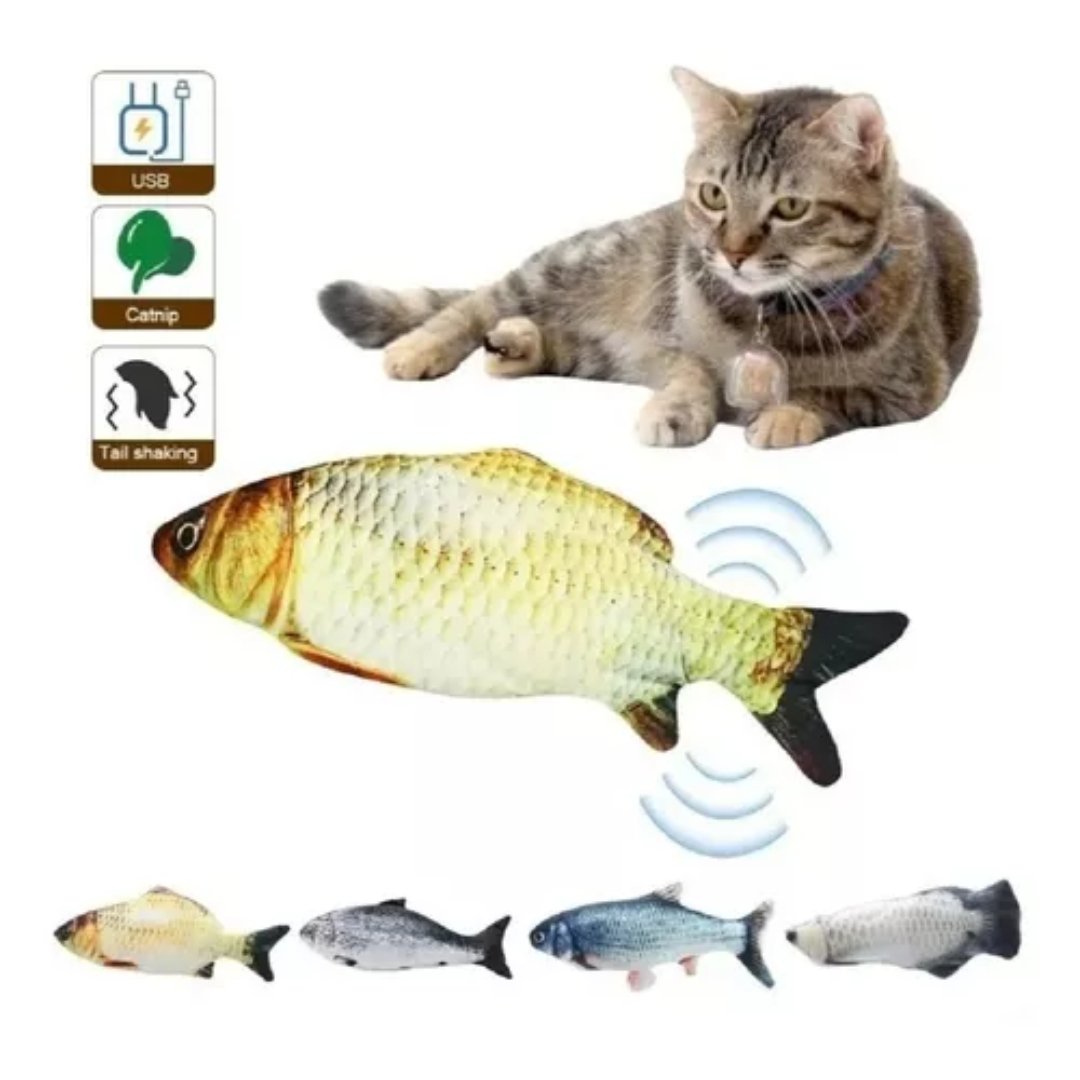 FishPlay™ I Juguete Pez Electrónico para Mascotas Gatos