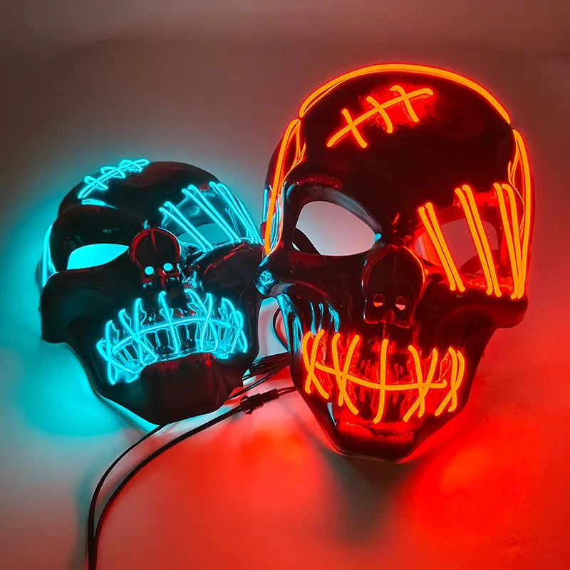 SkullGlow™ I Máscara Calavera LED Halloween