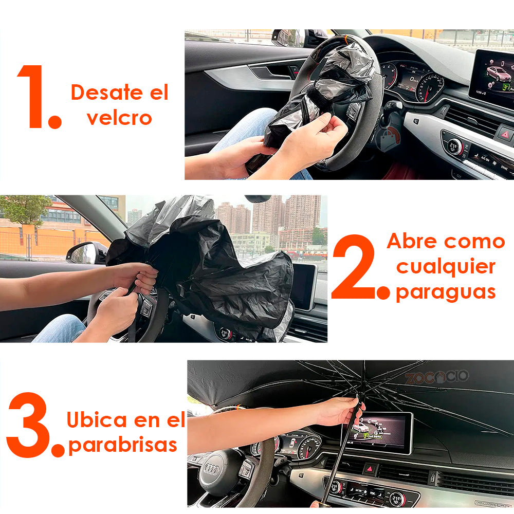 SunGuard™ I Parasol de Auto para Protección del Parabrisas