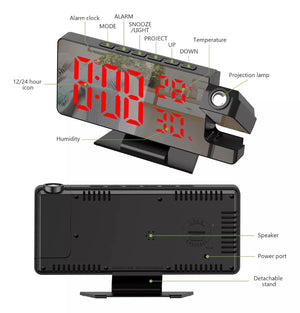 ProjecTime™ I Reloj Proyector LED Despertador