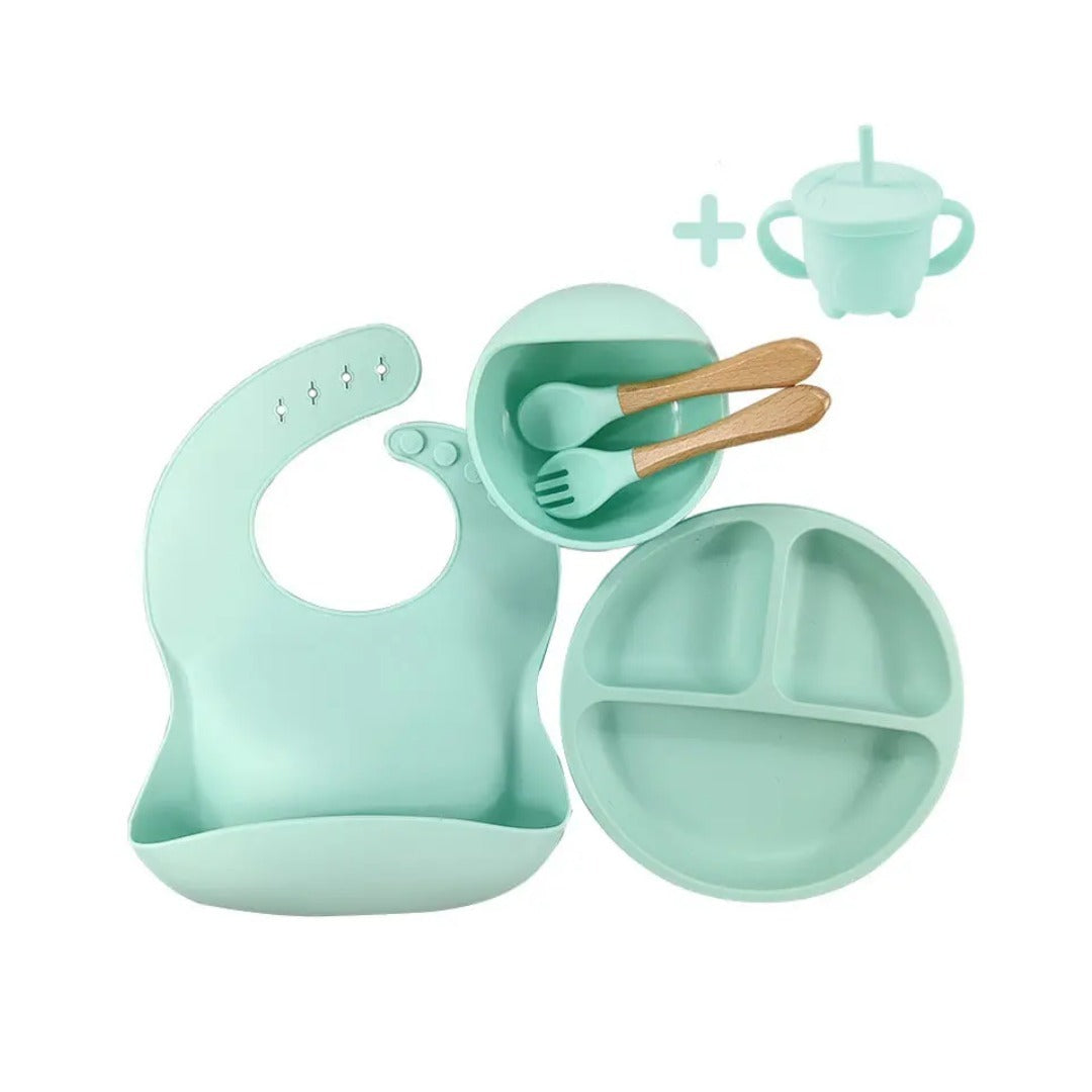 BabyDine™ I Kit de Vajillas de 7 Piezas de Silicona