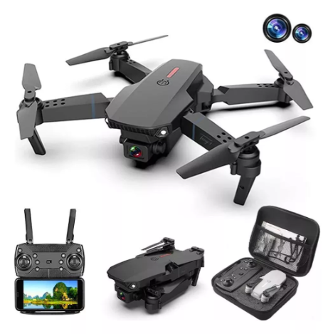 EagleFly™ I Dron E88 Pro Max HD WiFi Negro