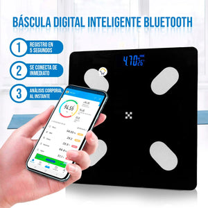 BásculaFit™ I Báscula Digital Bluetooth USB