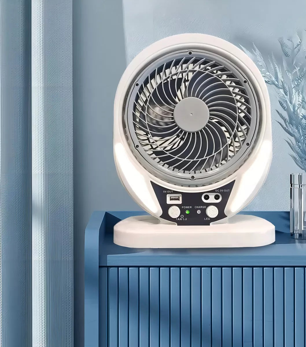 BreezeMax™ I Ventilador Portátil Recargable con Panel Solar