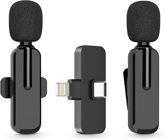 ClipMic™ I Micrófono Inalámbrico 2 en 1 Solapa para Celular