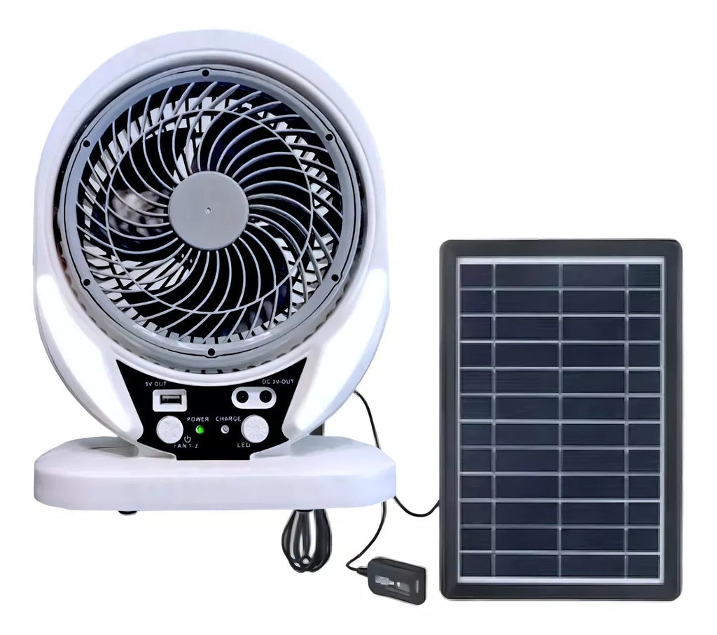 BreezeMax™ I Ventilador Portátil Recargable con Panel Solar