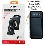 EcoCharge™ I Power Bank Solar 4 en 1 NIA AN-38