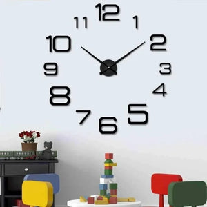 WallClock3D™ I Reloj de Pared con Pegatina 3D