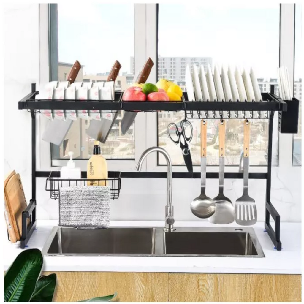 Escurridor de Loza™ I Organizador de cocina de acero inoxidable 85 cm