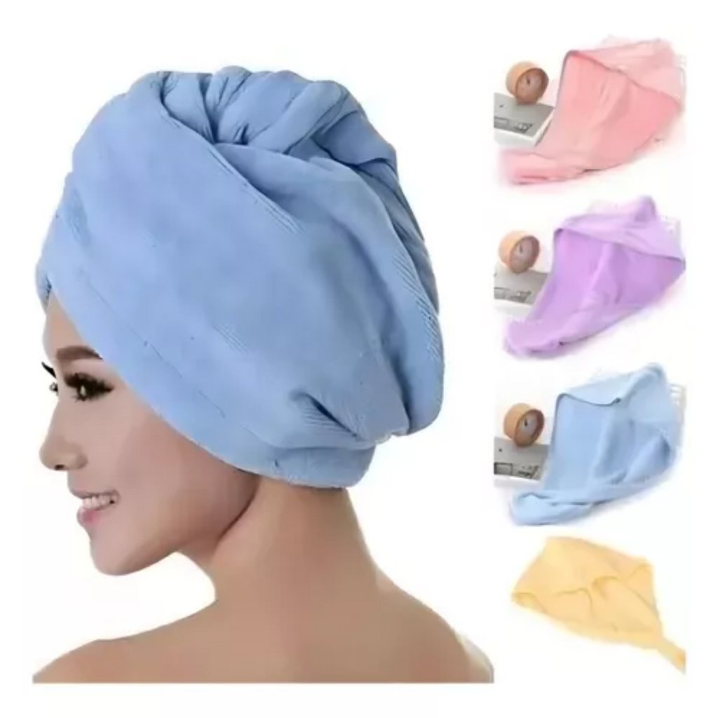 QuickDry™ I Gorro Turbante Toalla de Secado Rápido