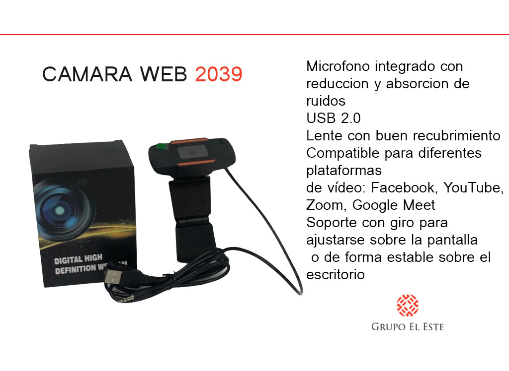 CamWebPro™ I Cámara Web para Computador